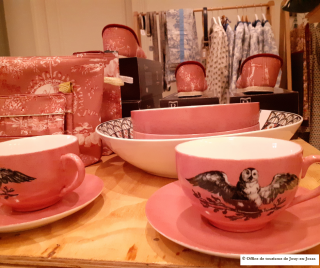 Vaisselle toile de Jouy Vaisselle toile de Jouy
