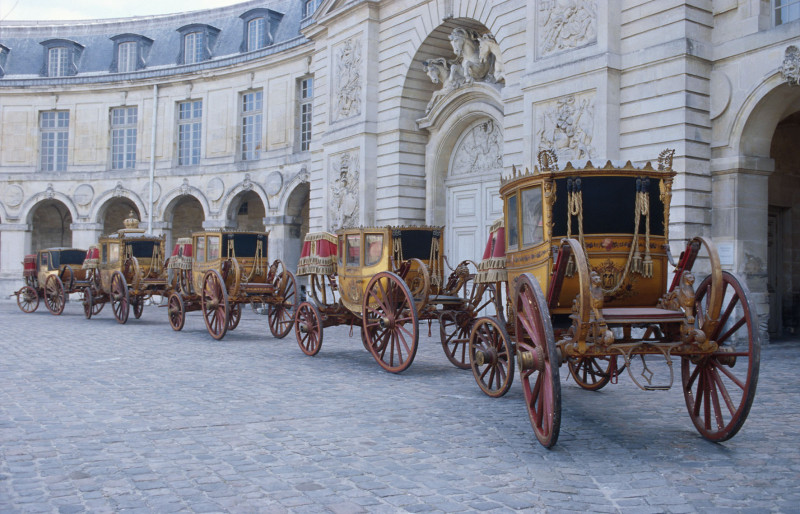 La collection de carrosses dans la grande écurie