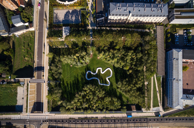 Public garden of the 
