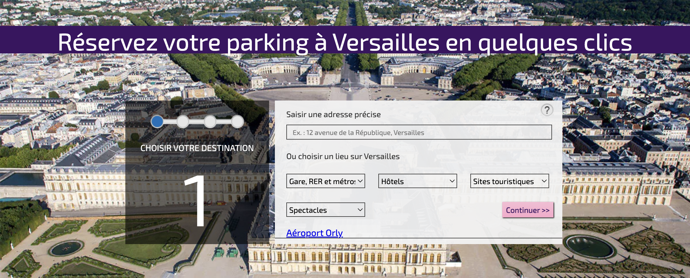 Réservez votre parking à Versailles 