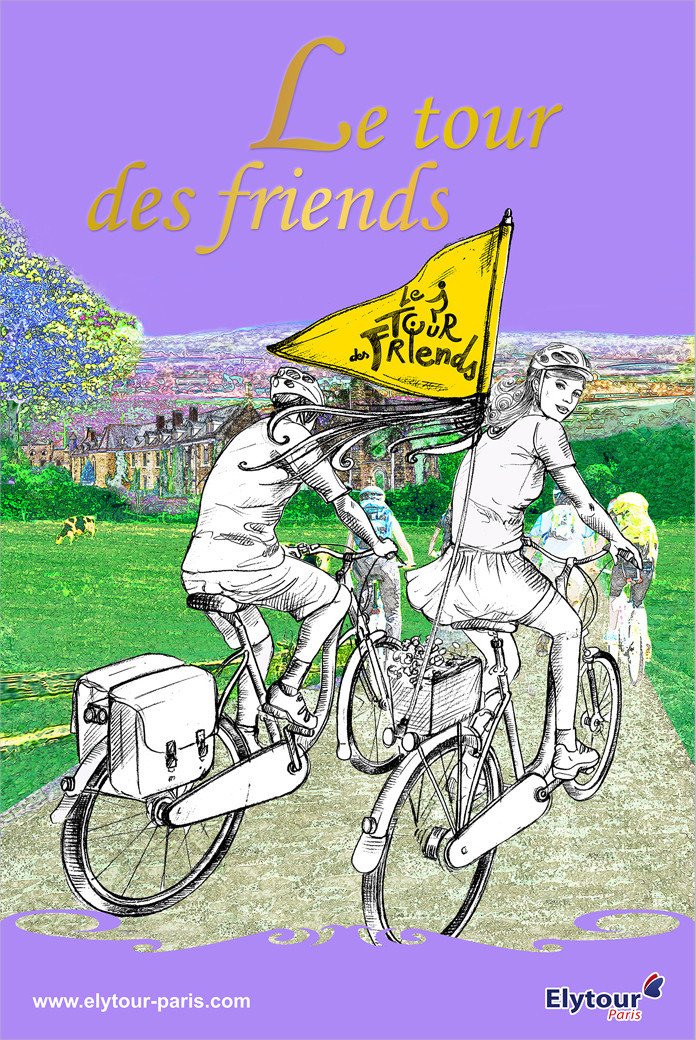 Affiche Balade à vélo à Versailles