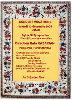 Eglise Saint-Symphorien Versailles - Concert du chœur et ensemble Vocation_Versailles