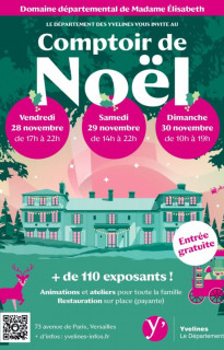 Comptoir et marché de Noël 2025 au Domaine de Madame Elisabeth à Versailles_Versailles