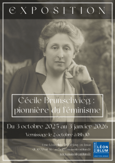 Exposition “Cécile Brunschvicg : pionnière du féminisme” - Maison Léon Blum_Jouy-en-Josas