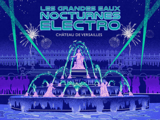 Las Aguas Musicales Nocturnas Electro 2025_Versailles - © Château de Versailles Spectacles Las Aguas Musicales Nocturnas Electro 2025_Versailles