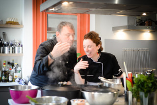 Parent and child duo : Tagliatelle carbo_Versailles