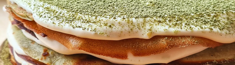 Gâteau crêpes matcha - Le Cuisinaire du Roi