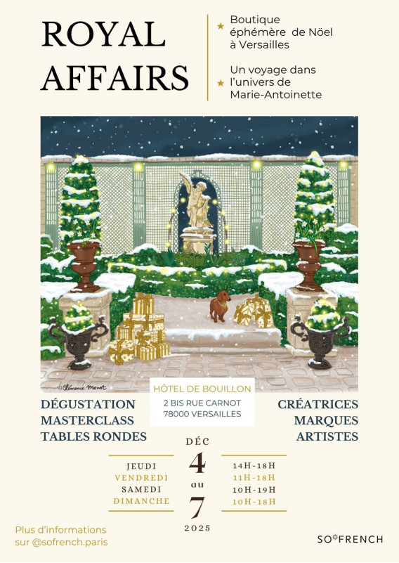 ROYAL AFFAIRS - boutique éphémère_Versailles - © sofrench.paris ROYAL AFFAIRS - boutique éphémère_Versailles