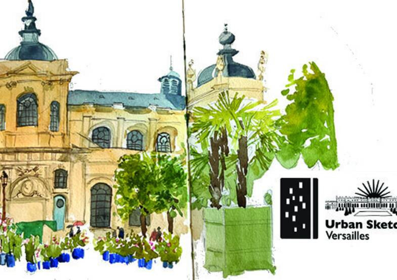 Esprit Jardin - Paseo del dibujo en el barrio de Saint-Louis_Versailles Esprit Jardin - Paseo del dibujo en el barrio de Saint-Louis_Versailles