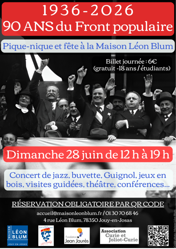 Maison Léon Blum – 1936–2026: 90 Years of the Popular Front_Jouy-en-Josas - © Maison Léon Blum Maison Léon Blum – 1936–2026: 90 Years of the Popular Front_Jouy-en-Josas
