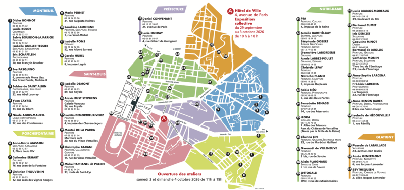 Parcours dans les Ateliers d'Artistes Versaillais_Versailles