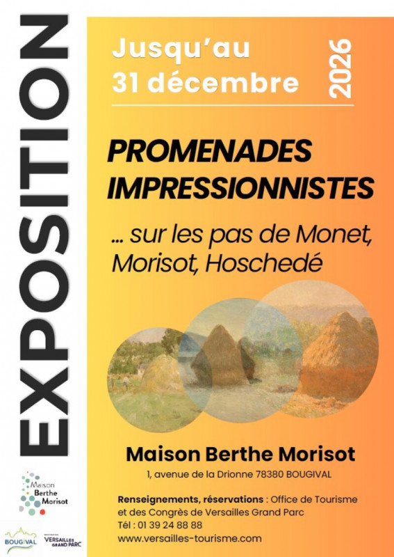 Maison Berthe Morisot - Exhibition: ‘Impressionist Walks’_Bougival - © Mairie de Bougival Maison Berthe Morisot - Exhibition: ‘Impressionist Walks’_Bougival