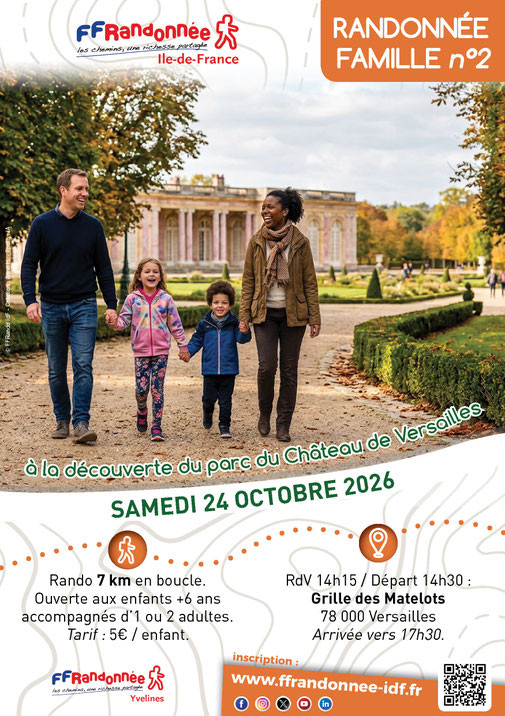 Randonnée en famille à la grille des matelots_Versailles - © @ FFRandonnée Randonnée en famille à la grille des matelots_Versailles