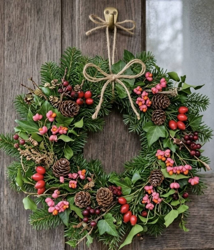 Cool Beans - Couronne de Noël_Versailles - © @ cool beans Cool Beans - Couronne de Noël_Versailles